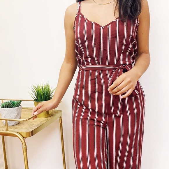 Stripe jumpsuit - Picture 1 of 5